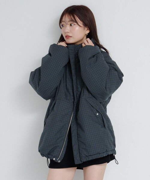 お気に入り3万人突破！/S.Mサイズ展開/ユニセックス】チェック中綿