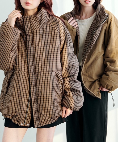 DOLCE&GABBANA チェック 中綿 リバーシブル ジャケット アウター総選挙 1位獲得ITEM】 チェック中綿リバーシブルアウター