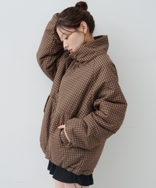 今すぐお届け！/お気に入り3万人突破！/ユニセックス】チェック中綿