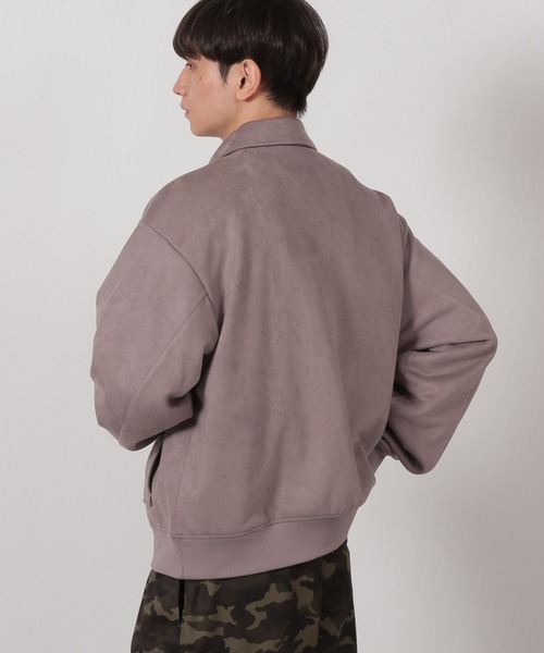 LAKOLE(ラコレ)の「スエードショートブルゾン / 592873(ブルゾン・メンズ・ブラック/グレイッシュベージュ・MEDIUM/LARGE)」の9枚目の写真
