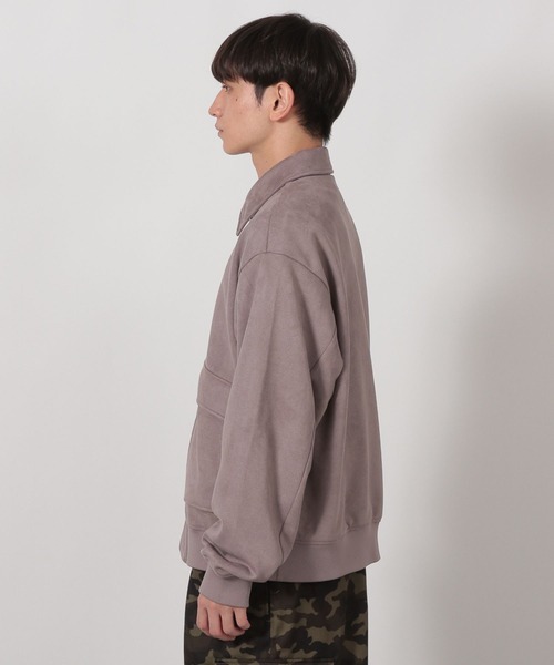 LAKOLE(ラコレ)の「スエードショートブルゾン / 592873(ブルゾン・メンズ・ブラック/グレイッシュベージュ・MEDIUM/LARGE)」の11枚目の写真