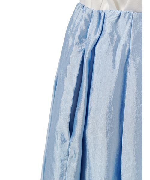 Mila Owen（ミラオーウェン）の「ウエストゴムシアーシャイニーバルーンスカート（スカート・レディース・アイボリー/ブラック/ライトブルー・0/1/00）」の11枚目の写真