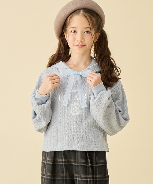 セール】ニットソー フードプルオーバー（スウェット）｜Amourire girl