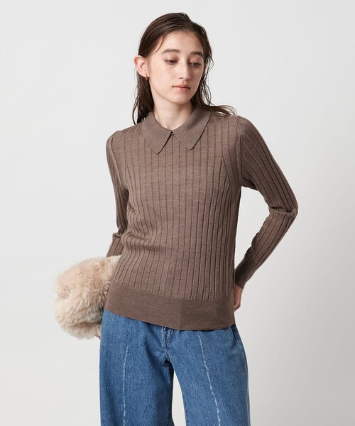 ユナイテッドアローズ ＊ ポロニット スラビー ポロニット ジャケット （カーディガン・ボレロ