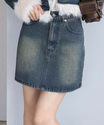 clear | デニムミニスカート(セット可)［大人 カジュアル 着回し力抜群］≪AW新作≫(デニムスカート)