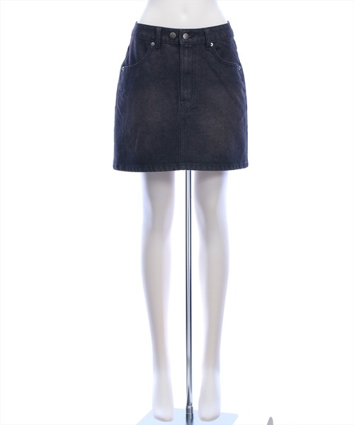 clear（クリア）の「デニムミニスカート(セット可)［大人 カジュアル 着回し力抜群］≪AW新作≫（デニムスカート・レディース・ブルー/ブラック・S/M）」の16枚目の写真