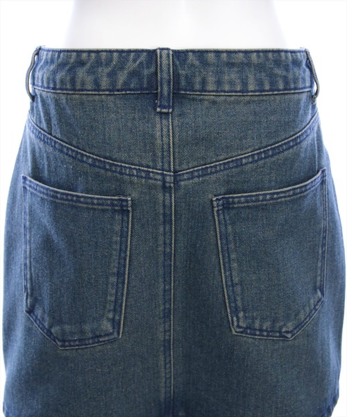 clear（クリア）の「デニムミニスカート(セット可)［大人 カジュアル 着回し力抜群］≪AW新作≫（デニムスカート・レディース・ブルー/ブラック・S/M）」の10枚目の写真