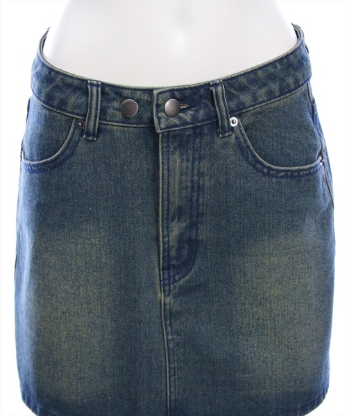 clear（クリア）の「デニムミニスカート(セット可)［大人 カジュアル 着回し力抜群］≪AW新作≫（デニムスカート・レディース・ブルー/ブラック・S/M）」の12枚目の写真