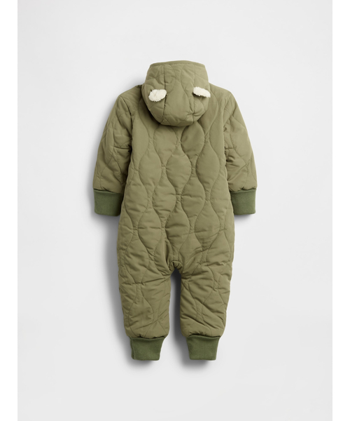 GAP(ギャップ)の「キルティング ボア ボディオール (ベビー)(その他アウター・キッズ・グリーン・70cm/80cm/50cm/60cm)」の2枚目の写真