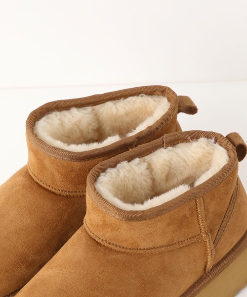 LOWRYS FARM（ローリーズファーム）の「フェイクムートンブーツ 581309（ブーツ・レディース・ベージュ/ブラック・MEDIUM/LARGE）」の11枚目の写真