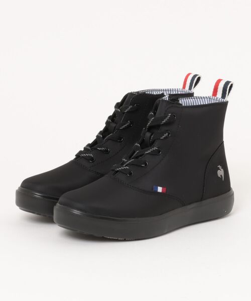le coq sportif(ルコックスポルティフ)の「《le coq sportif》LCS テルナ III MID R(スニーカー・レディース・ブラック/ベージュ/グレー系・24.0cm/25.0cm/23.0cm)」の1枚目の写真