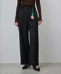 ROPE' | 梳毛ギャバ プリーテッド ワイドパンツ(その他パンツ)