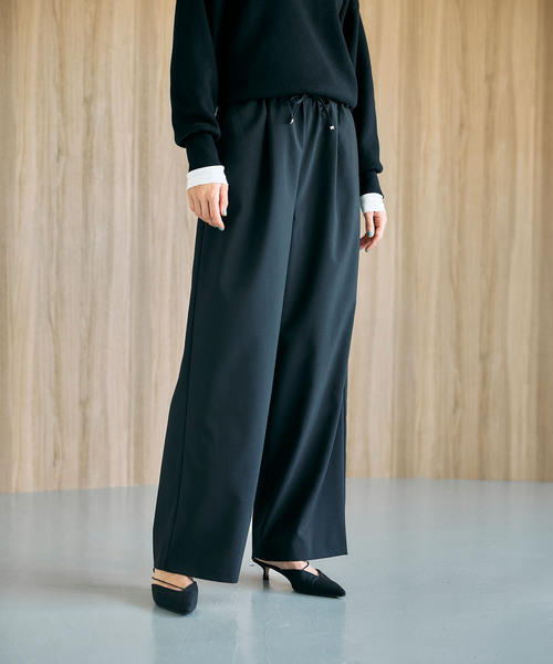 セール】ウォッシャブルイージーワイドパンツ【CLEAN MOTION】（その他