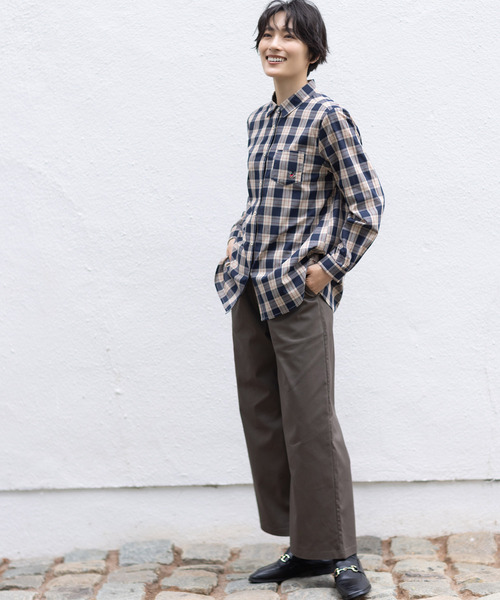 DECOY SINCE 1981（デコイシンスイチキュウハチイチ）の「ストレッチワイドパンツ【リブウエスト・大きいサイズあり】（その他パンツ・レディース・カーキ/モカ・67/70/64/80/76）」の12枚目の写真