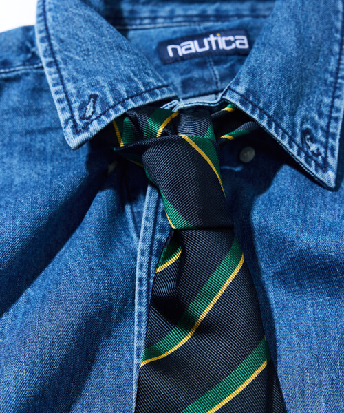 NAUTICA（ノーティカ）の「NAUTICA/ノーティカ ヴィンテージライク レジメンタルタイ（ネクタイ・メンズ・グリーン/ネイビー・ﾌﾘ-）」の10枚目の写真