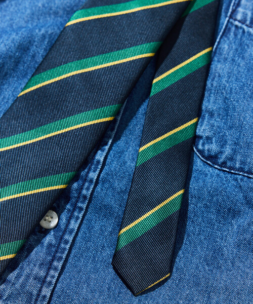 NAUTICA（ノーティカ）の「NAUTICA/ノーティカ ヴィンテージライク レジメンタルタイ（ネクタイ・メンズ・グリーン/ネイビー・ﾌﾘ-）」の9枚目の写真