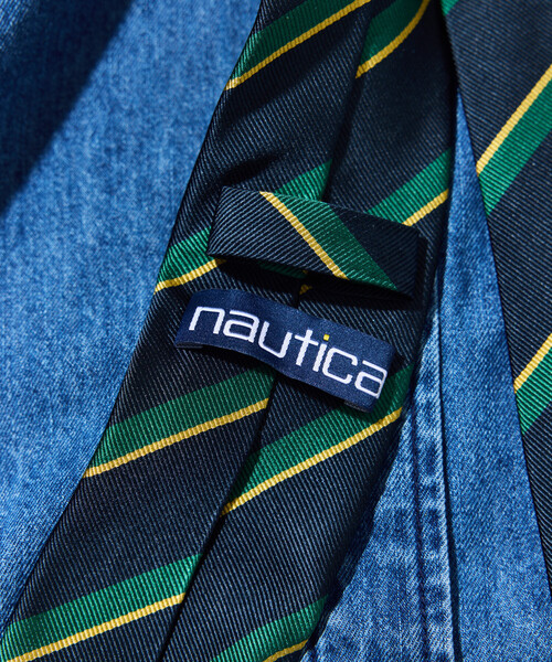 NAUTICA（ノーティカ）の「NAUTICA/ノーティカ ヴィンテージライク レジメンタルタイ（ネクタイ・メンズ・グリーン/ネイビー・ﾌﾘ-）」の5枚目の写真