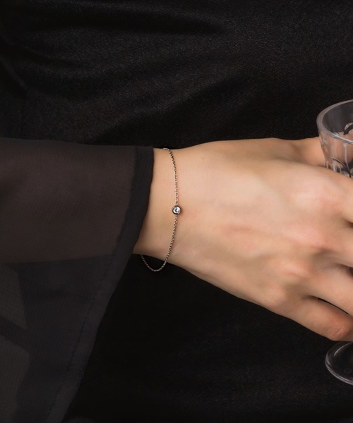 muku（ムク）の「BRACELET/ZIRCONIA CHAIN（ブレスレット・レディース・ゴールド/シルバー・FREE）」の3枚目の写真