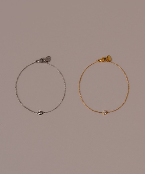 muku（ムク）の「BRACELET/ZIRCONIA CHAIN（ブレスレット・レディース・ゴールド/シルバー・FREE）」の6枚目の写真