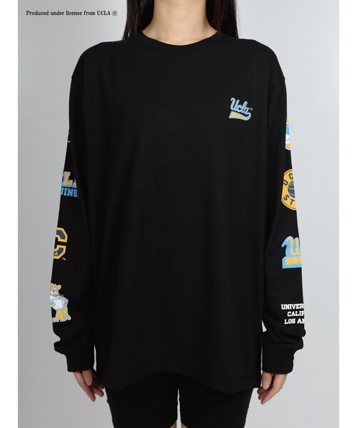UCLA(ユーシーエルエー)の「【UCLA】 アームプリントロングスリーブTシャツ ロンT(Tシャツ/カットソー・メンズ・ホワイト/ベージュ/ブラック・2/3)」の3枚目の写真