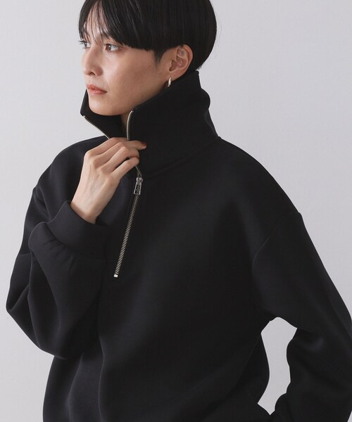 セール】ハーフジップトップス/セットアップ対応可【洗濯機OK】（T