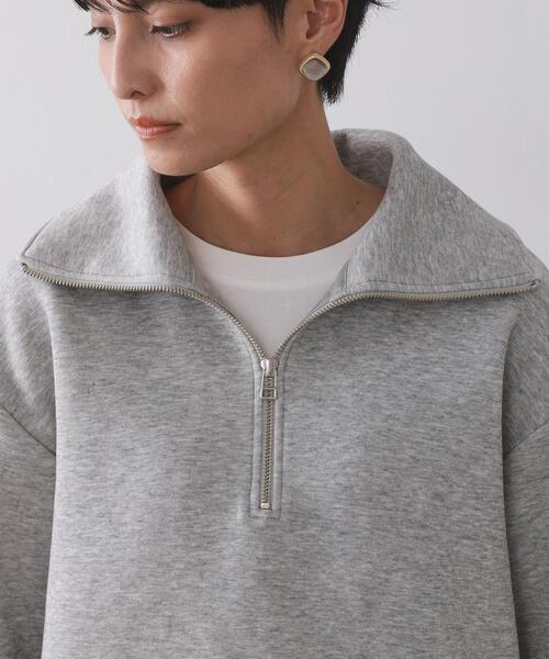 セール】ハーフジップトップス/セットアップ対応可【洗濯機OK】（T