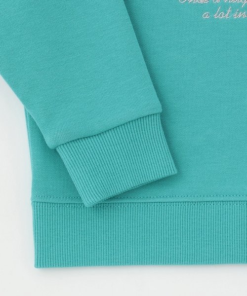 kladskap(クレードスコープ)の「恐竜アップリケ衿つきトレーナー(スウェット・キッズ・ライトベージュ/ターコイズブルー・90cm/100cm/110cm/120cm/130cm)」の6枚目の写真