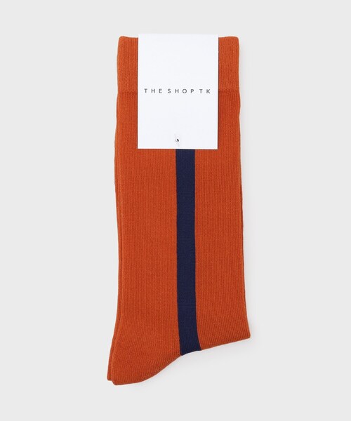 THE SHOP TK （ザ ショップ ティーケー ）の「センターラインソックス（ソックス/靴下・メンズ・ブラック/ブラウン系その他/ブルー系その他/ホワイト/レンガ・00）」の5枚目の写真