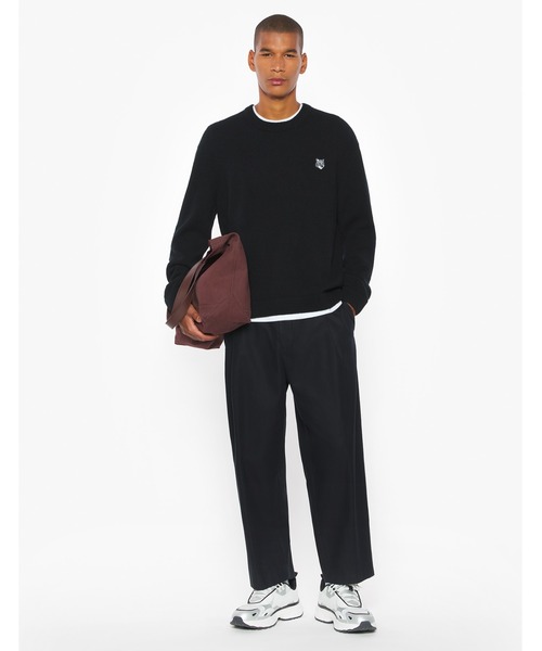 Maison Kitsune(メゾンキツネ)の「FOX HEAD LAMBSWOOL COMFORT JUMPER(ニット/セーター・メンズ・ブラック/ライトグレー/ネイビー・XS/S/M/L/XL)」の17枚目の写真