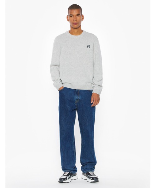 Maison Kitsune(メゾンキツネ)の「FOX HEAD LAMBSWOOL COMFORT JUMPER(ニット/セーター・メンズ・ブラック/ライトグレー/ネイビー・XS/S/M/L/XL)」の14枚目の写真