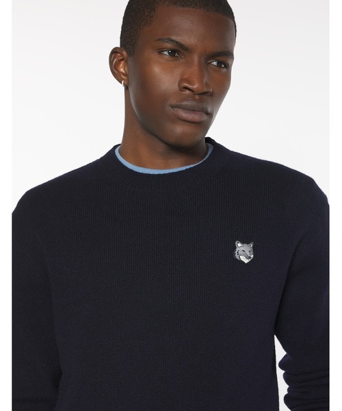 Maison Kitsune(メゾンキツネ)の「FOX HEAD LAMBSWOOL COMFORT JUMPER(ニット/セーター・メンズ・ブラック/ライトグレー/ネイビー・XS/S/M/L/XL)」の21枚目の写真