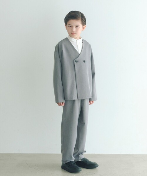 RACRA グレー ジャケット パンツ セット アウトレット】360°キレイ 2Wayストレッチ ダブルジャケット グレー セ