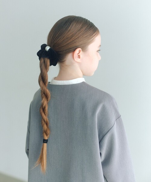 green label relaxing(グリーンレーベルリラクシング)の「ノーカラージャケット + タックパンツ セット / キッズ 140cm-160cm(スーツセット・キッズ・グレー/ダークグレー・160cm/150cm/140cm)」の9枚目の写真