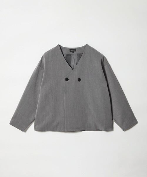 green label relaxing(グリーンレーベルリラクシング)の「ノーカラージャケット + タックパンツ セット / キッズ 140cm-160cm(スーツセット・キッズ・グレー/ダークグレー・160cm/150cm/140cm)」の21枚目の写真