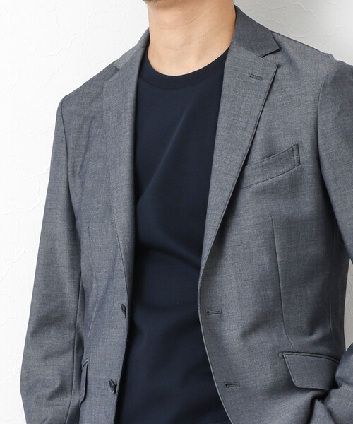 NOLLEY’S（ノーリーズ）の「《ビジカジ対応》超長綿ハイゲージシルケット ポンチドレスCN ロンT 25AW（Tシャツ/カットソー・メンズ・ホワイト/ベージュ系その他/ブラック/ダークネイビー・S/M/L/XL）」の4枚目の写真