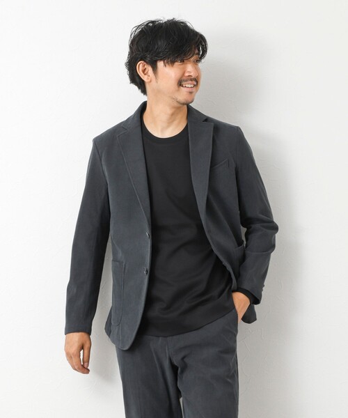 NOLLEY’S（ノーリーズ）の「《ビジカジ対応》超長綿ハイゲージシルケット ポンチドレスCN ロンT 25AW（Tシャツ/カットソー・メンズ・ホワイト/ベージュ系その他/ブラック/ダークネイビー・S/M/L/XL）」の7枚目の写真