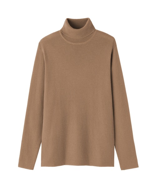 紳士 洗えるウールリブタートルネックセーター（ニット/セーター