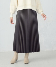 COMME CA MODELS（コムサモデルズ）の「合成皮革プリーツスカート（スカート）」