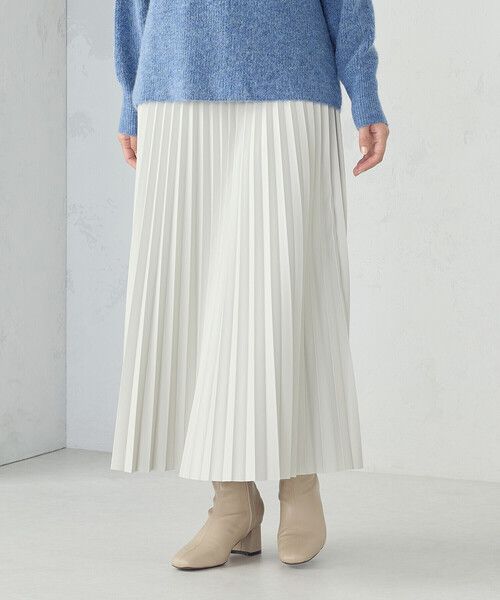 COMME CA MODELS（コムサモデルズ）の「合成皮革プリーツスカート（スカート・レディース・ベージュ/ブラウン/ブラック/グレイッシュベージュ・SMALL/MEDIUM/LARGE）」の20枚目の写真