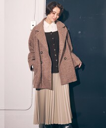 COMME CA MODELS | 合成皮革プリーツスカート(スカート)