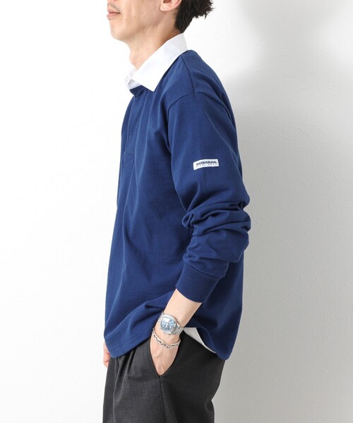 Barbarian(バーバリアン)の「【BARBARIAN/バーバリアン】別注8ozラガーシャツ 25AW(ポロシャツ・メンズ・ブルー/ブラック・XL/L/M/S)」の6枚目の写真