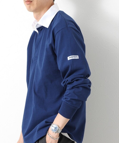 Barbarian(バーバリアン)の「【BARBARIAN/バーバリアン】別注8ozラガーシャツ 25AW(ポロシャツ・メンズ・ブルー/ブラック・XL/L/M/S)」の7枚目の写真