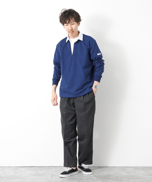 Barbarian(バーバリアン)の「【BARBARIAN/バーバリアン】別注8ozラガーシャツ 25AW(ポロシャツ・メンズ・ブルー/ブラック・XL/L/M/S)」の10枚目の写真