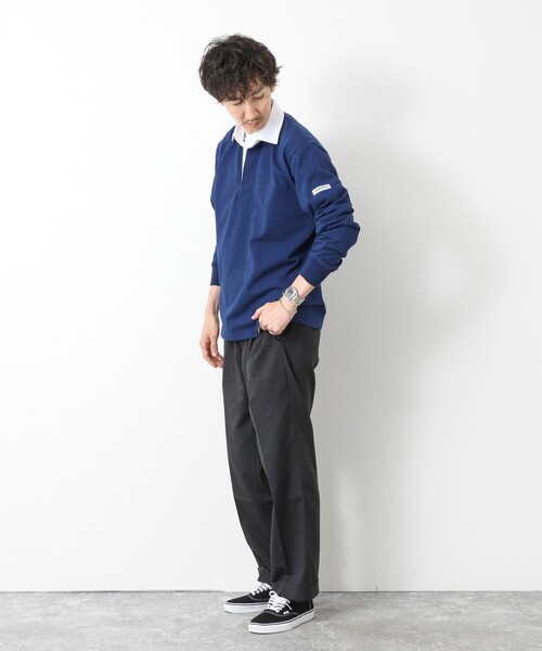 Barbarian(バーバリアン)の「【BARBARIAN/バーバリアン】別注8ozラガーシャツ 25AW(ポロシャツ・メンズ・ブルー/ブラック・XL/L/M/S)」の9枚目の写真