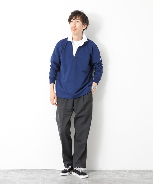 Barbarian(バーバリアン)の「【BARBARIAN/バーバリアン】別注8ozラガーシャツ 25AW(ポロシャツ・メンズ・ブルー/ブラック・XL/L/M/S)」の19枚目の写真