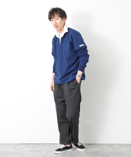 Barbarian(バーバリアン)の「【BARBARIAN/バーバリアン】別注8ozラガーシャツ 25AW(ポロシャツ・メンズ・ブルー/ブラック・XL/L/M/S)」の18枚目の写真