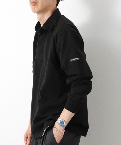 Barbarian(バーバリアン)の「【BARBARIAN/バーバリアン】別注8ozラガーシャツ 25AW(ポロシャツ・メンズ・ブルー/ブラック・XL/L/M/S)」の4枚目の写真