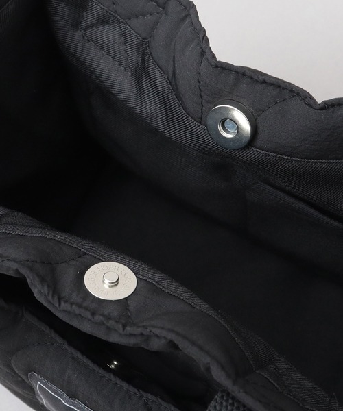 SCANDINAVIAN FOREST（スカンジナビアン・フォレスト）の「撥水ナイロン キルティング ミニトートバッグ（トートバッグ・レディース・ブラック/グリーン・FREE）」の16枚目の写真