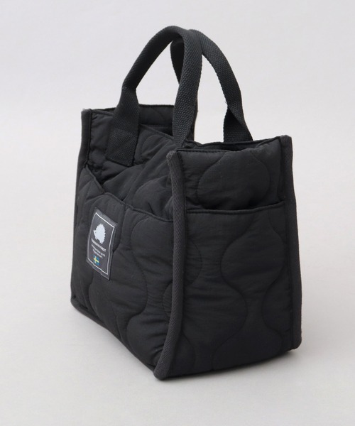 SCANDINAVIAN FOREST（スカンジナビアン・フォレスト）の「撥水ナイロン キルティング ミニトートバッグ（トートバッグ・レディース・ブラック/グリーン・FREE）」の4枚目の写真