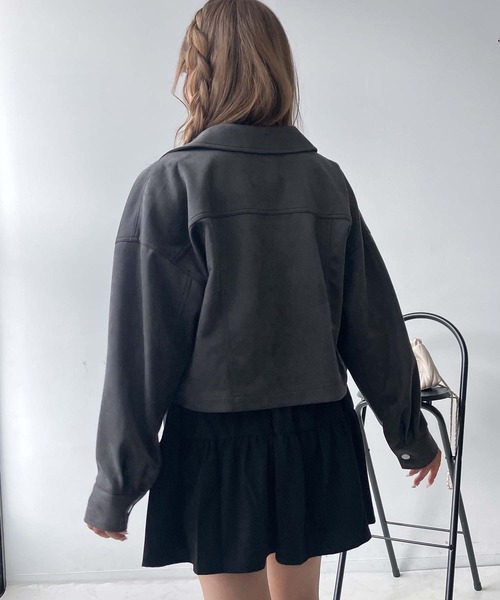 aenrmous ショート丈 ジャケット 完売商品 moment+（モーメントプラス）の「【累計販売枚数2万枚突破！】2WAY